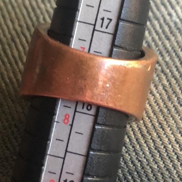 Vintage peach faceted stone ring - Picture 5 of 6